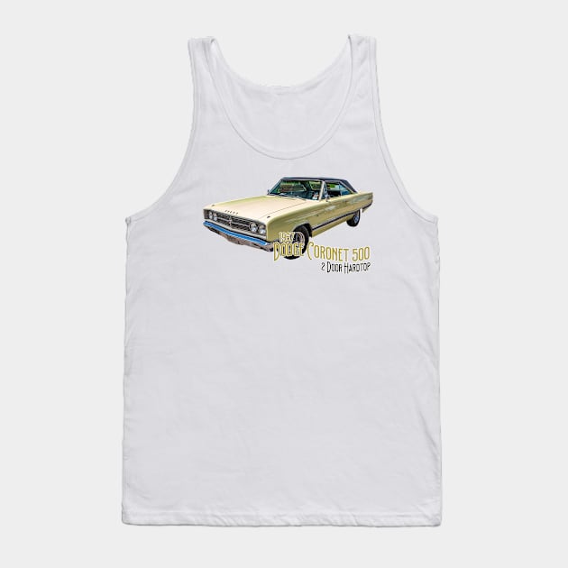 1967 Dodge Coronet 500 2 Door Hardtop Tank Top by Gestalt Imagery